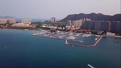 4K三亚游艇码头航拍视频的预览图